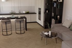 Chevron tammi Nova Eco Elite Sandstone Extra Matt Lacquered Gloss 5%